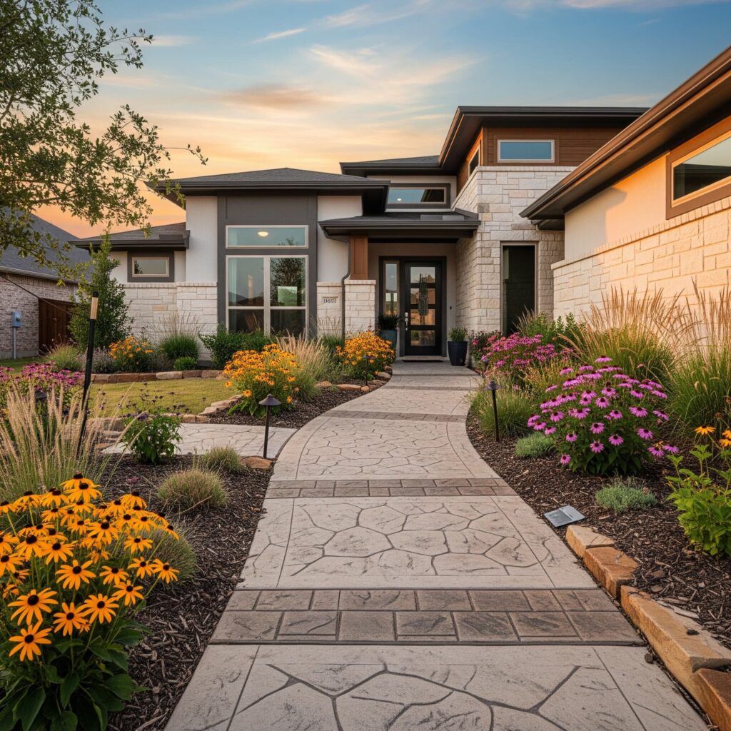 concrete walkway grand prairie