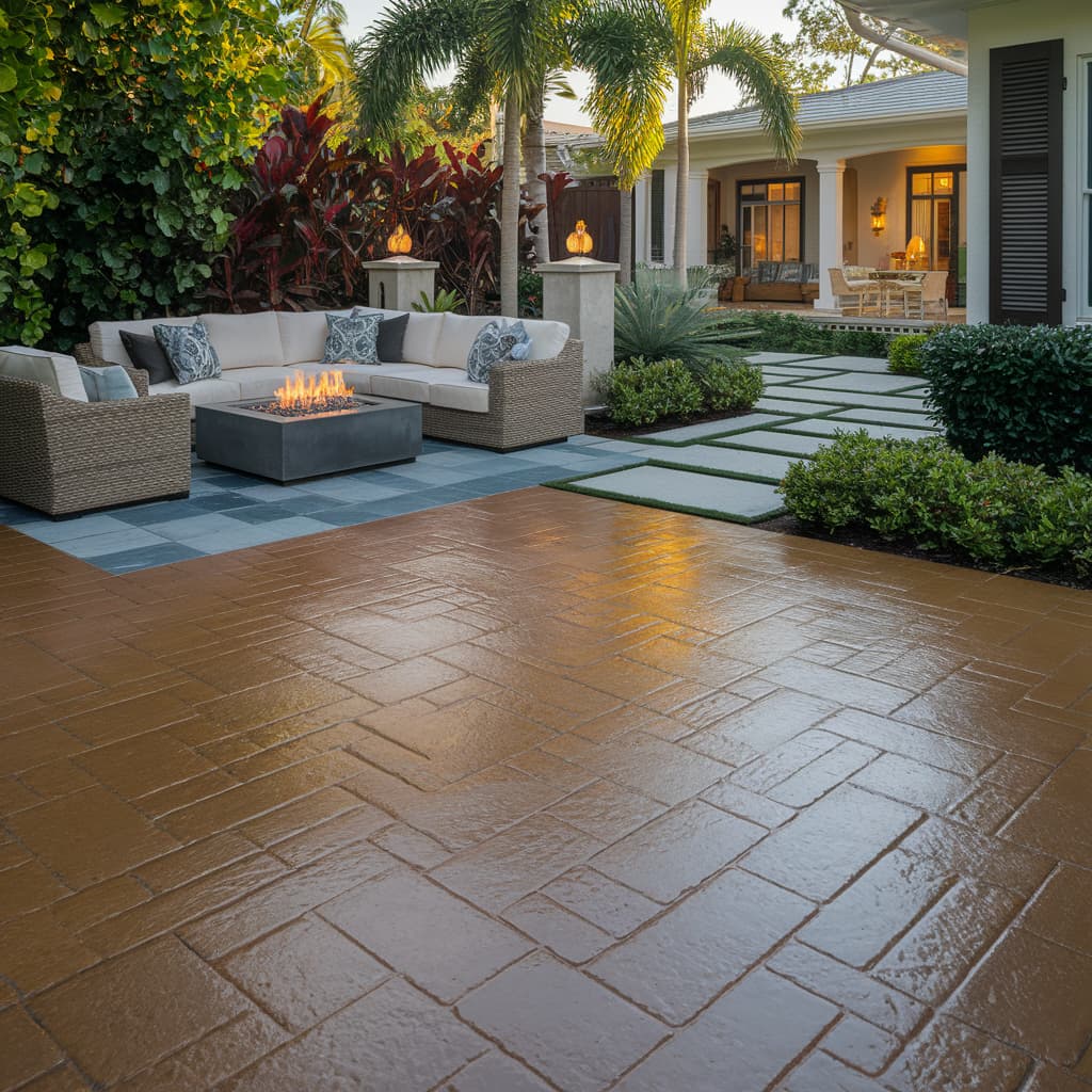 stamped concrete grand prairie