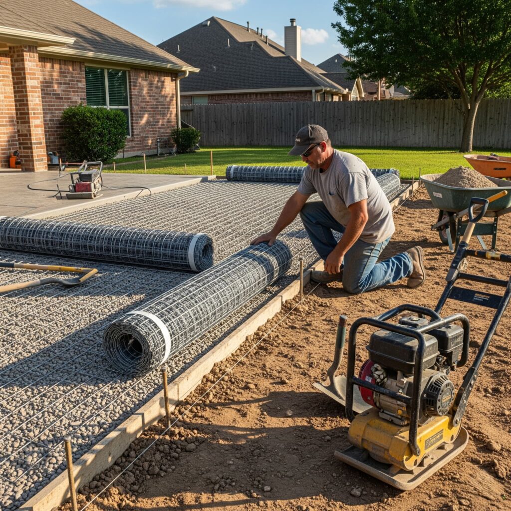 stamped concrete patio grand prairie