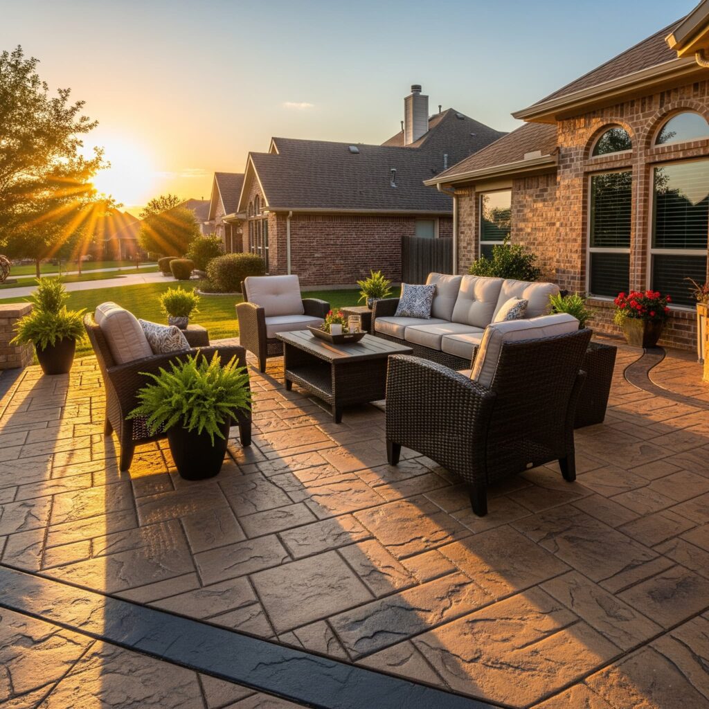 stamped concrete grand prairie